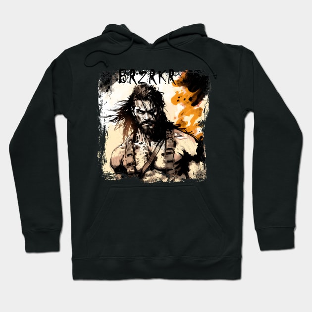 Shadow Man BRZRKR (Berserker) Hoodie by MLArtifex